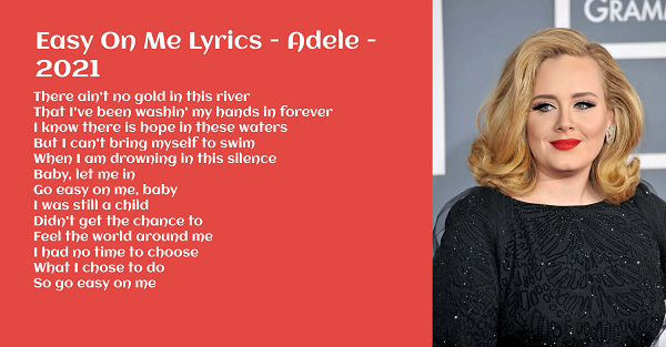 Easy On Me Lyrics - Adele
